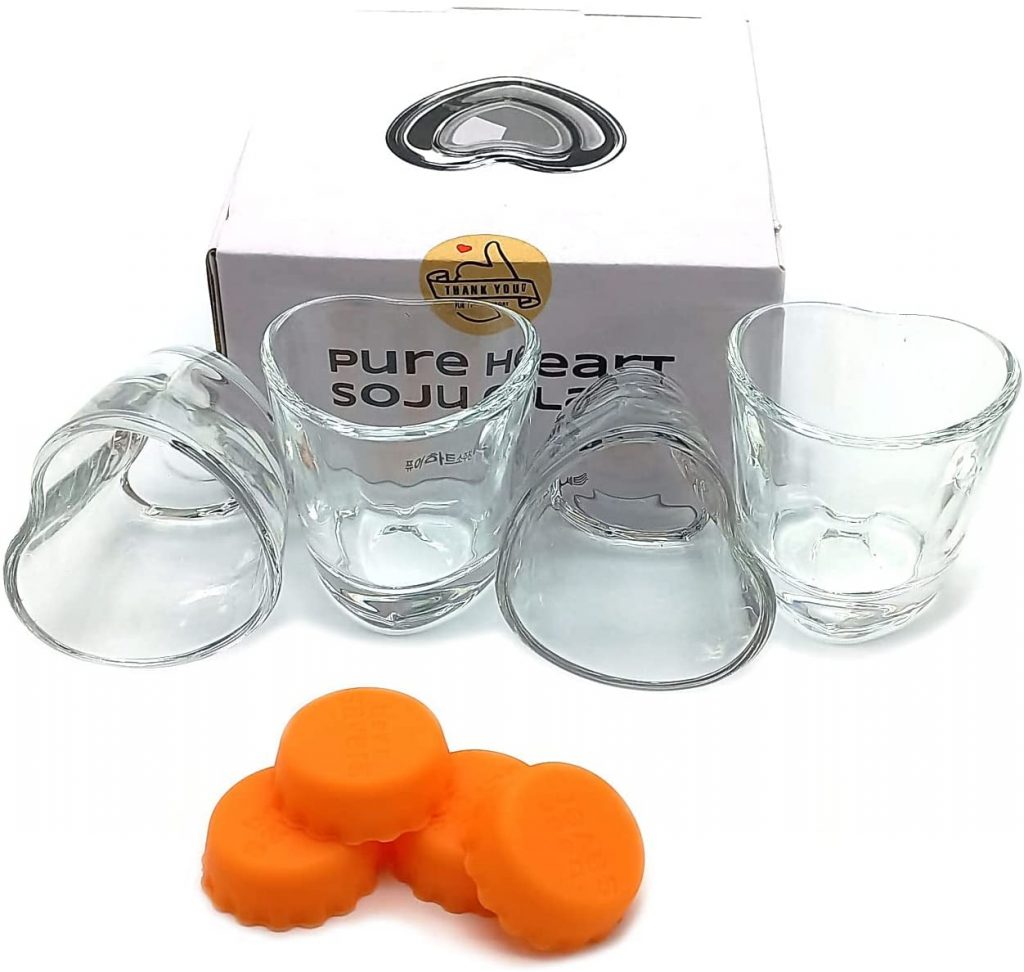 Drinking glass sets shot glasses for soju liquor Go-Stop drinking Ceramic cup 5p 
