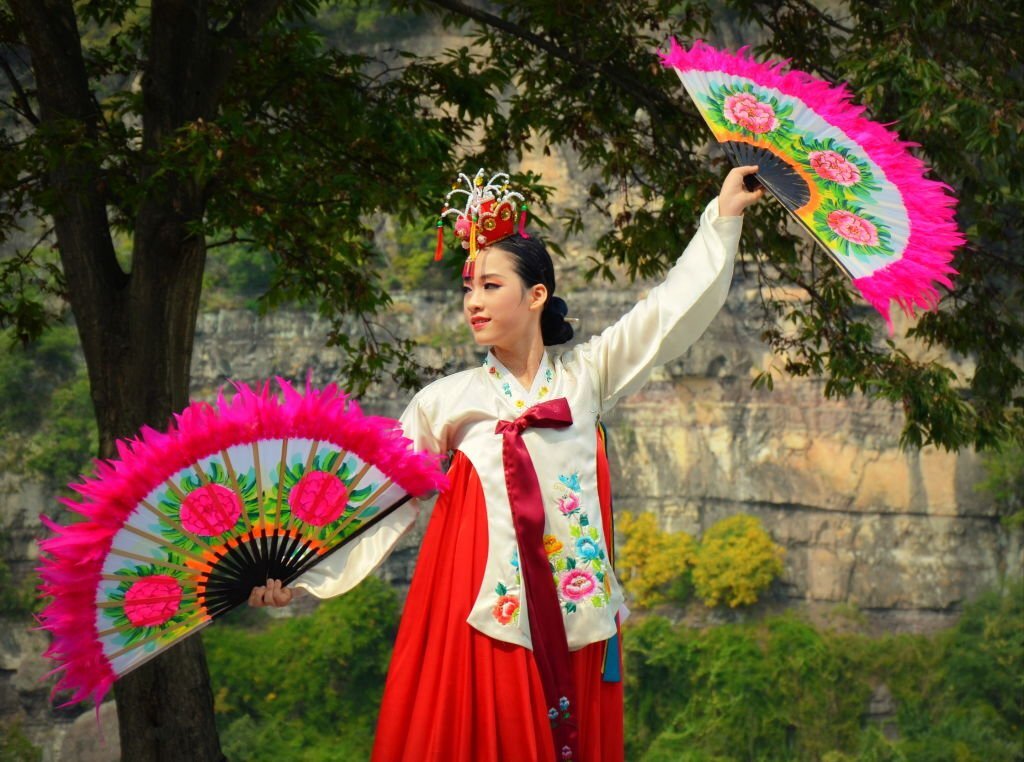 Korean Fan Dance Costume