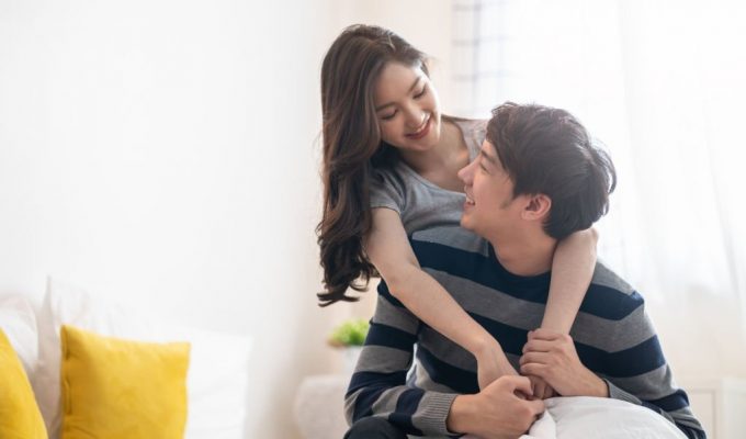 Asian-Couple-Hugging