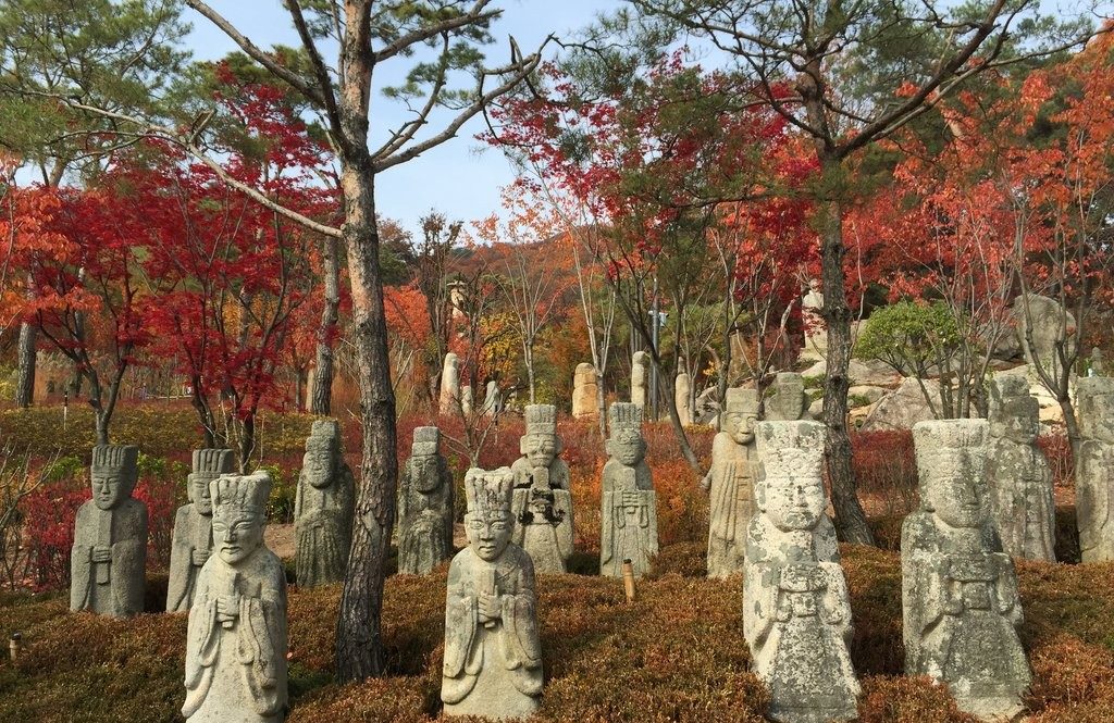Stone Statues in Korean Stone Art Museum