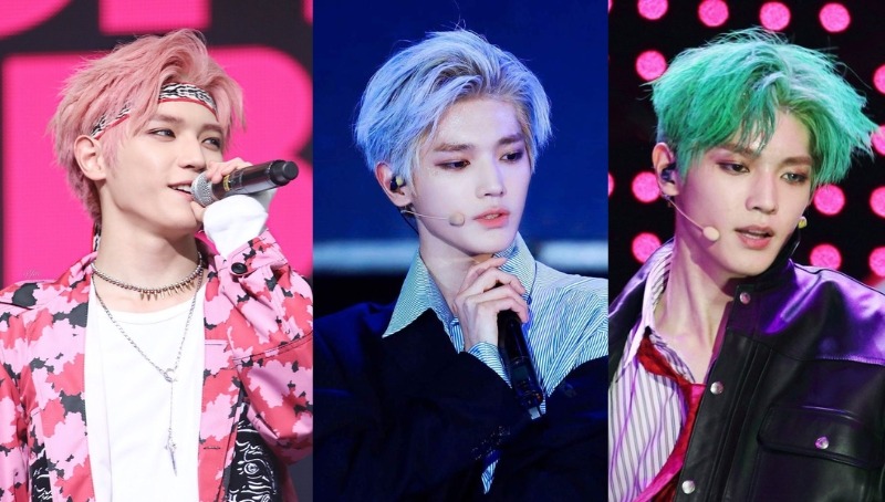 Taeyong Hair Color Comparison